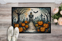 Load image into Gallery viewer, Marigold Spooky Halloween Doormat - 24x36 Decorative Floor Mat – Indoor/Outdoor Rug with Artistic Flair