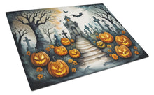 Load image into Gallery viewer, Marigold Spooky Halloween Glass Cutting Boards – Durable, Decorative Kitchen Art Large