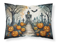 Load image into Gallery viewer, Marigold Spooky Halloween Fabric Standard Pillowcase – Artistic Decorative Front, White Back