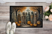 Load image into Gallery viewer, Mummies Spooky Halloween Doormat -  18x27 Decorative Floor Mat – Indoor/Outdoor Rug
