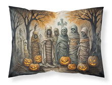 Load image into Gallery viewer, Mummies Spooky Halloween Fabric Standard Pillowcase – Artistic Decorative Front, White Back