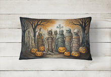 Load image into Gallery viewer, Mummies Spooky Halloween Fabric Decorative Pillow
