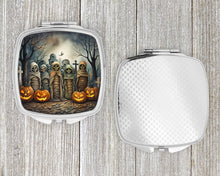 Load image into Gallery viewer, Mummies Spooky Halloween Compact Mirror – Stylish Purse Mirror with Artistic Covers