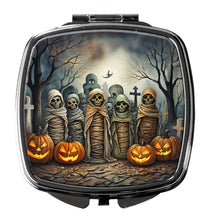 Load image into Gallery viewer, Mummies Spooky Halloween Compact Mirror – Stylish Purse Mirror with Artistic Covers