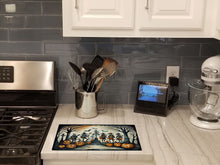 Load image into Gallery viewer, Mariachi Skeleton Band Spooky Halloween Glass Cutting Boards – Durable, Decorative Kitchen Art Large