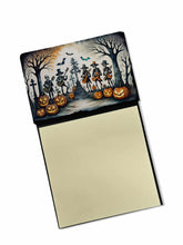 Load image into Gallery viewer, Mariachi Skeleton Band Spooky Halloween Sticky Note Holder- Refiilable Desk Accessory Note Pad