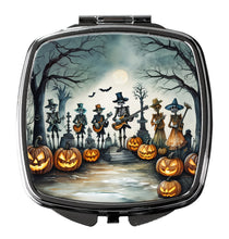 Load image into Gallery viewer, Mariachi Skeleton Band Spooky Halloween Compact Mirror – Stylish Purse Mirror with Artistic Covers