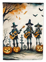 Load image into Gallery viewer, Mariachi Skeleton Band Spooky Halloween House Flag