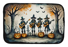 Load image into Gallery viewer, Mariachi Skeleton Band Spooky Halloween Dish Drying Mat