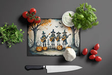 Load image into Gallery viewer, Mariachi Skeleton Band Spooky Halloween Glass Cutting Boards – Durable, Decorative Kitchen Art Large