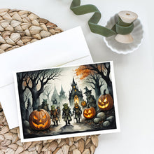 Load image into Gallery viewer, Orcs Spooky Halloween Greeting Cards -  Blank Note Cards – 8-Pack of Artist-Designed Cards with Envelopes