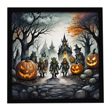 Load image into Gallery viewer, Orcs Spooky Halloween Framed Metal Print