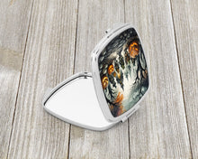 Load image into Gallery viewer, Orcs Spooky Halloween Compact Mirror – Stylish Purse Mirror with Artistic Covers