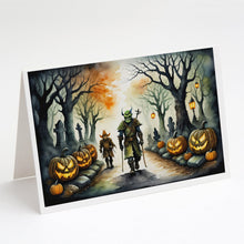 Load image into Gallery viewer, Orcs Spooky Halloween Greeting Cards -  Blank Note Cards – 8-Pack of Artist-Designed Cards with Envelopes