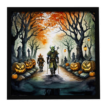 Load image into Gallery viewer, Orcs Spooky Halloween Framed Metal Print