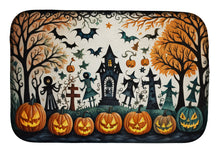 Load image into Gallery viewer, Papel Picado Skeletons Spooky Halloween Dish Drying Mat