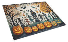 Load image into Gallery viewer, Papel Picado Skeletons Spooky Halloween Glass Cutting Boards – Durable, Decorative Kitchen Art Large