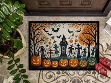 Load image into Gallery viewer, Papel Picado Skeletons Spooky Halloween Doormat -  18x27 Decorative Floor Mat – Indoor/Outdoor Rug