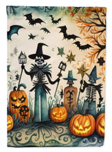 Load image into Gallery viewer, Papel Picado Skeletons Spooky Halloween House Flag
