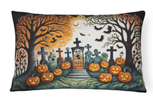 Load image into Gallery viewer, Papel Picado Skeletons Spooky Halloween Fabric Decorative Pillow