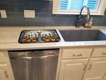 Load image into Gallery viewer, Pet Cemetery Spooky Halloween Dish Drying Mat