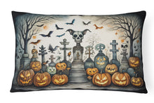 Load image into Gallery viewer, Pet Cemetery Spooky Halloween Fabric Decorative Pillow