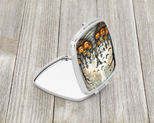 Load image into Gallery viewer, Pet Cemetery Spooky Halloween Compact Mirror – Stylish Purse Mirror with Artistic Covers