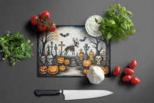 Load image into Gallery viewer, Pet Cemetery Spooky Halloween Glass Cutting Boards – Durable, Decorative Kitchen Art Large