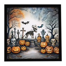 Load image into Gallery viewer, Pet Cemetery Spooky Halloween Framed Metal Print