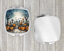 Load image into Gallery viewer, Pet Cemetery Spooky Halloween Compact Mirror – Stylish Purse Mirror with Artistic Covers