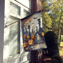 Load image into Gallery viewer, Cat Cemetery Spooky Halloween House Flag