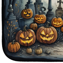 Load image into Gallery viewer, Cat Cemetery Spooky Halloween Dish Drying Mat