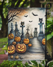 Load image into Gallery viewer, Cat Cemetery Spooky Halloween Garden Flag – Outdoor Decorative Yard Flag