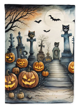 Load image into Gallery viewer, Cat Cemetery Spooky Halloween Garden Flag – Outdoor Decorative Yard Flag