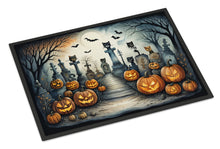 Load image into Gallery viewer, Cat Cemetery Spooky Halloween Doormat -  18x27 Decorative Floor Mat – Indoor/Outdoor Rug