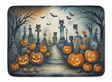 Load image into Gallery viewer, Cat Cemetery Spooky Halloween Memory Foam Kitchen Mat