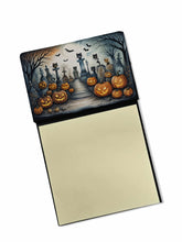 Load image into Gallery viewer, Cat Cemetery Spooky Halloween Sticky Note Holder- Refiilable Desk Accessory Note Pad