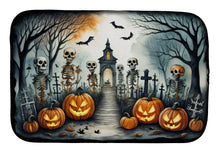 Load image into Gallery viewer, Skeleton Spooky Halloween Dish Drying Mat