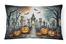 Load image into Gallery viewer, Skeleton Spooky Halloween Fabric Decorative Pillow