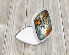 Load image into Gallery viewer, Skeleton Spooky Halloween Compact Mirror – Stylish Purse Mirror with Artistic Covers