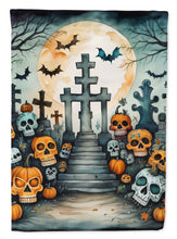 Load image into Gallery viewer, Calaveras Sugar Skulls Spooky Halloween Garden Flag – Outdoor Decorative Yard Flag