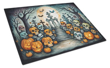 Load image into Gallery viewer, Calaveras Sugar Skulls Spooky Halloween Glass Cutting Boards – Durable, Decorative Kitchen Art Large