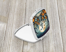 Load image into Gallery viewer, Calaveras Sugar Skulls Spooky Halloween Compact Mirror – Stylish Purse Mirror with Artistic Covers