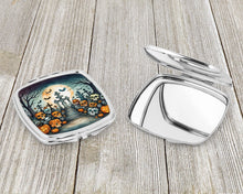 Load image into Gallery viewer, Calaveras Sugar Skulls Spooky Halloween Compact Mirror – Stylish Purse Mirror with Artistic Covers