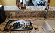 Load image into Gallery viewer, The Grim Reaper Spooky Halloween Dish Drying Mat