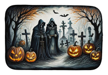 Load image into Gallery viewer, The Grim Reaper Spooky Halloween Dish Drying Mat