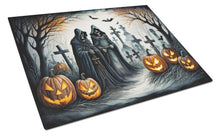 Load image into Gallery viewer, The Grim Reaper Spooky Halloween Glass Cutting Boards – Durable, Decorative Kitchen Art Large