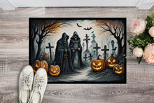 Load image into Gallery viewer, The Grim Reaper Spooky Halloween Doormat -  18x27 Decorative Floor Mat – Indoor/Outdoor Rug