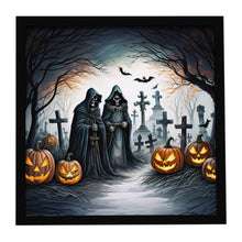 Load image into Gallery viewer, The Grim Reaper Spooky Halloween Framed Metal Print