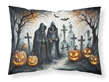 Load image into Gallery viewer, The Grim Reaper Spooky Halloween Fabric Standard Pillowcase – Artistic Decorative Front, White Back